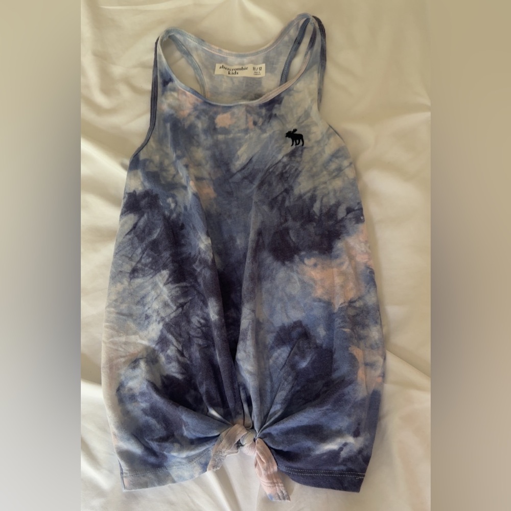 Abercrombie Kids Blue and Pink Tie-Dye Tank